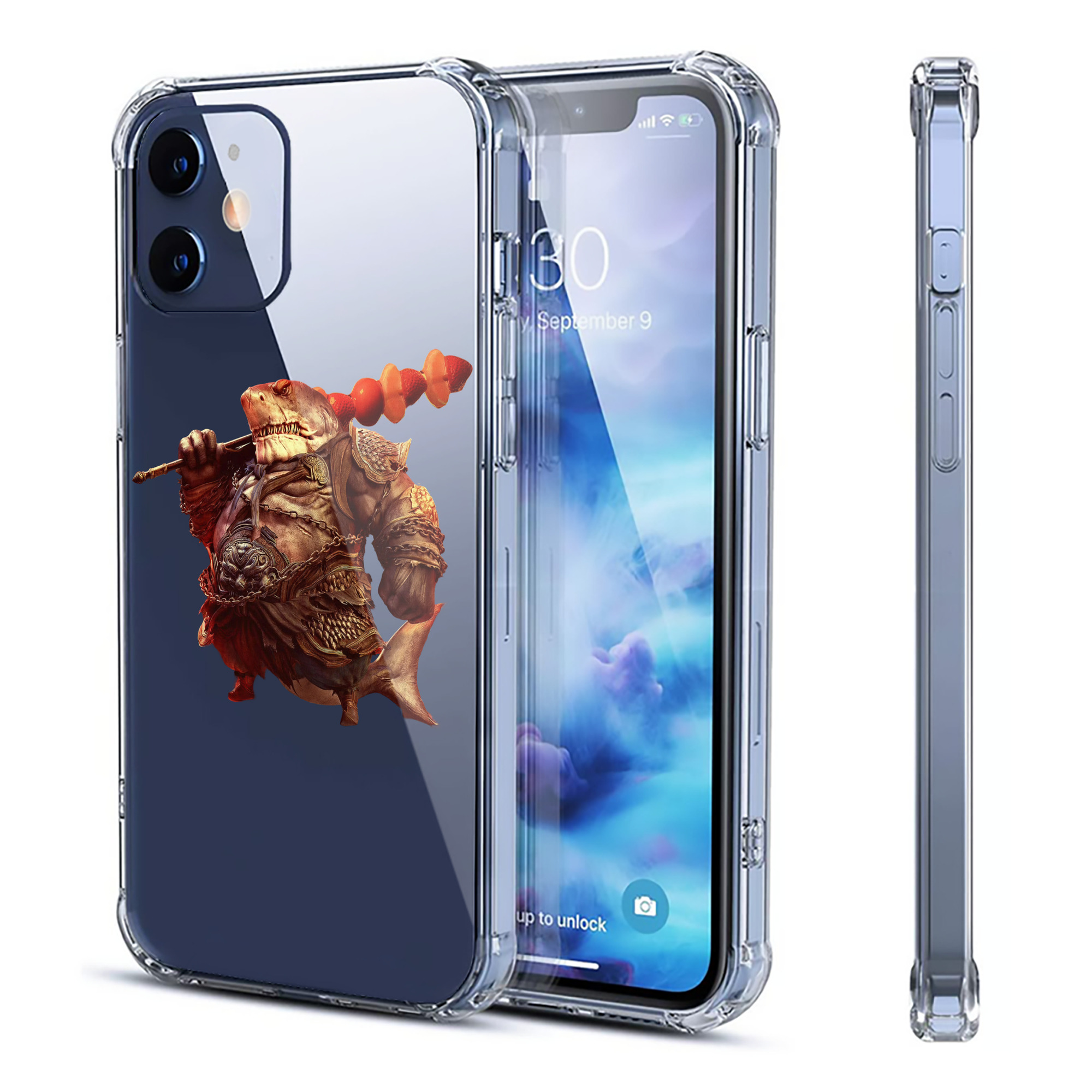 （画像用） Ne Zha 2 ナタ 魔童の大暴れ 【iPhone 12シリーズ対応】透明スマホケース（クリアソフトケース）